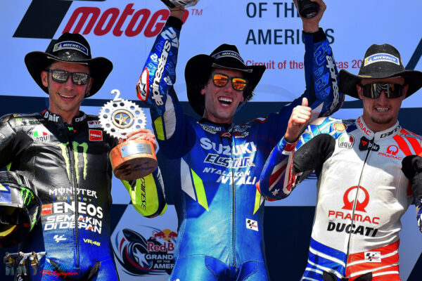 VALENTINO ROSSI ITA / ALEX RINS SPA / JACK MILLER AUS Podium MotoGP GP Americas 2019 (Circuit of the Americas) 12-14.04.2019 photo: MICHELIN